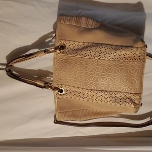 Vintage Leather Plinio Visona Purse- Light Pink with Brown Interior